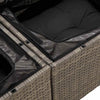 Hagemøbelsofa Grå 184 x 62 x 85cm polyrotting