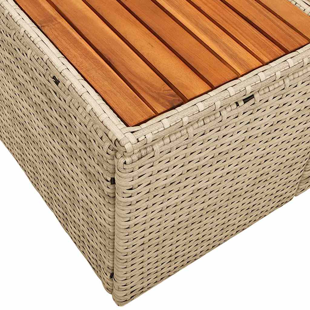 Hagemøbelsofa Beige 184 x 62 x 85cm polyrotting