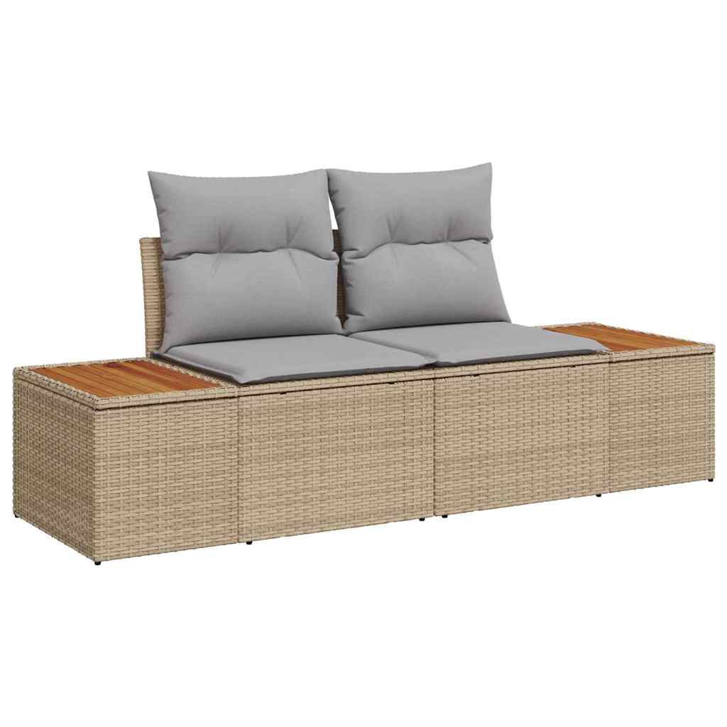 Hagemøbelsofa Beige 184 x 62 x 85cm polyrotting