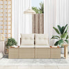 Hagemøbelsofa Beige 184 x 62 x 85cm polyrotting