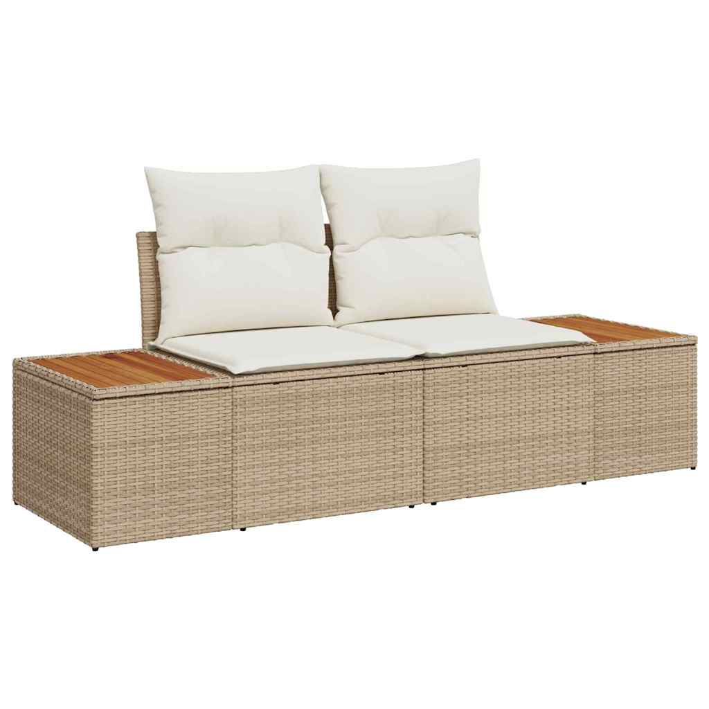 Hagemøbelsofa Beige 184 x 62 x 85cm polyrotting