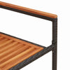 Hage stabelstoler 2 pcs Brun og svart