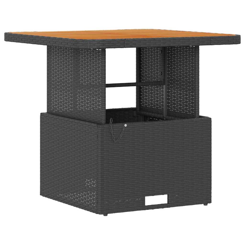 Hage Spisegruppe Svart Poly rattan