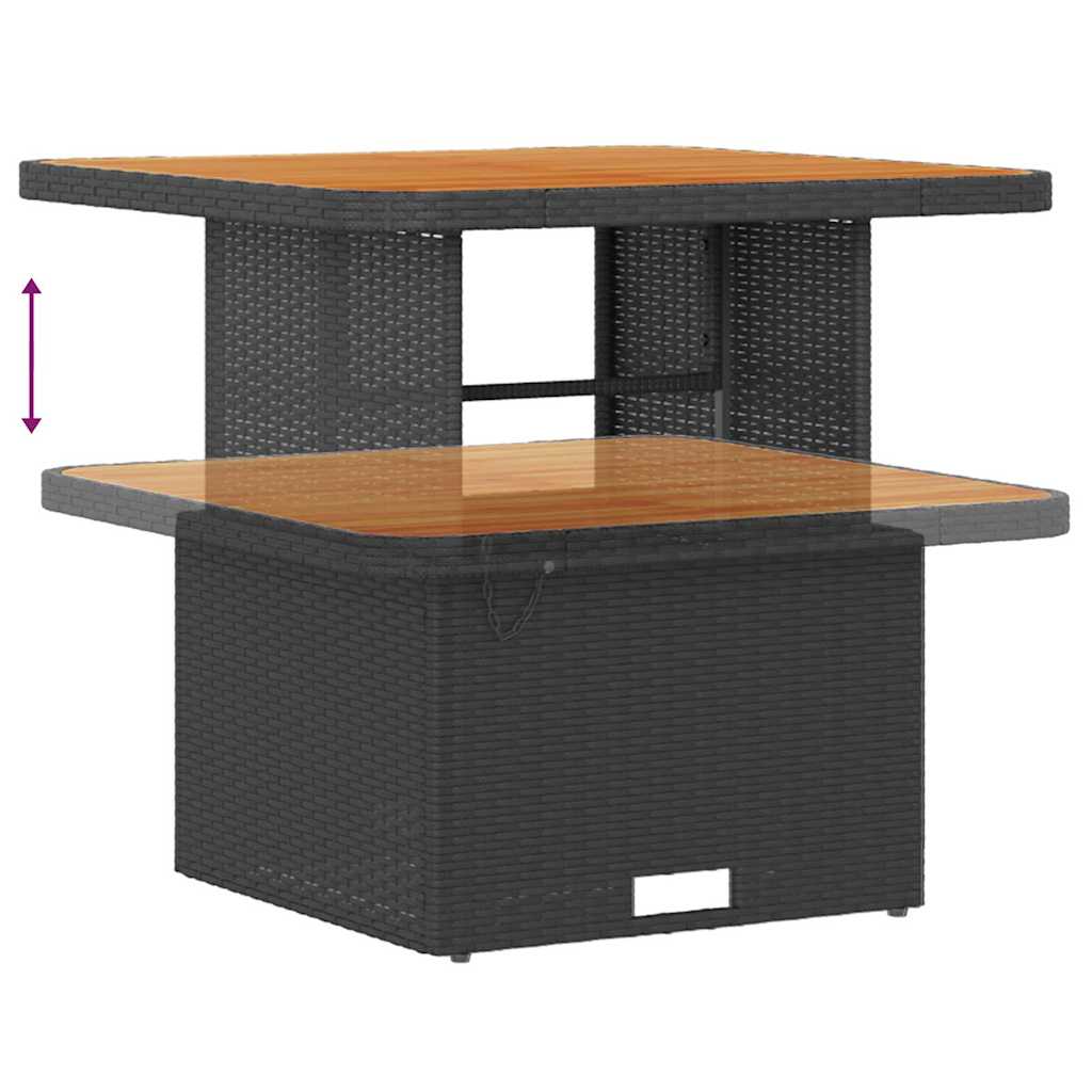 Hage Spisegruppe Svart Poly rattan