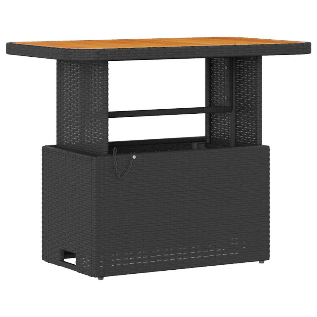 Hage Spisegruppe Svart Poly rattan