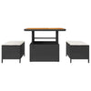 Hage Spisegruppe Svart Poly rattan