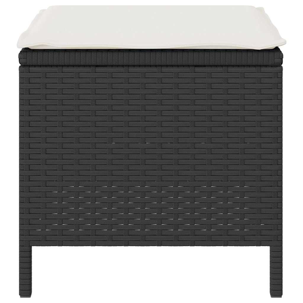 Hage Spisegruppe Svart Poly rattan