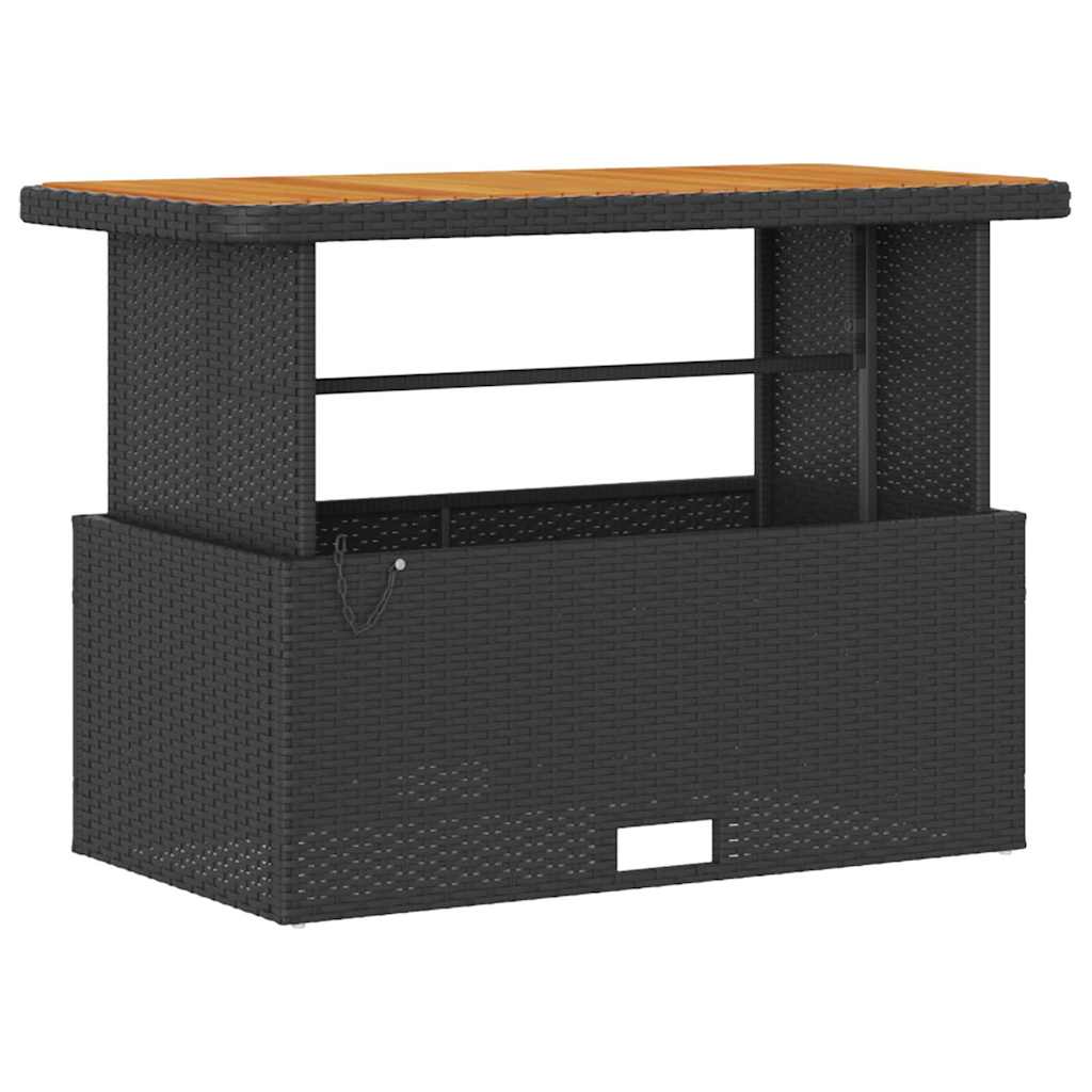 Hage Spisegruppe Svart Poly rattan