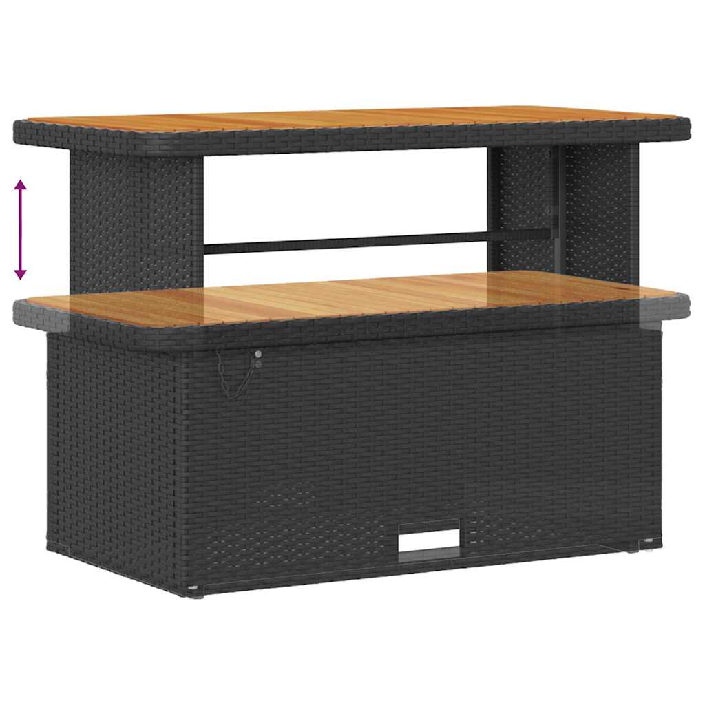 Hage Spisegruppe Svart Poly rattan