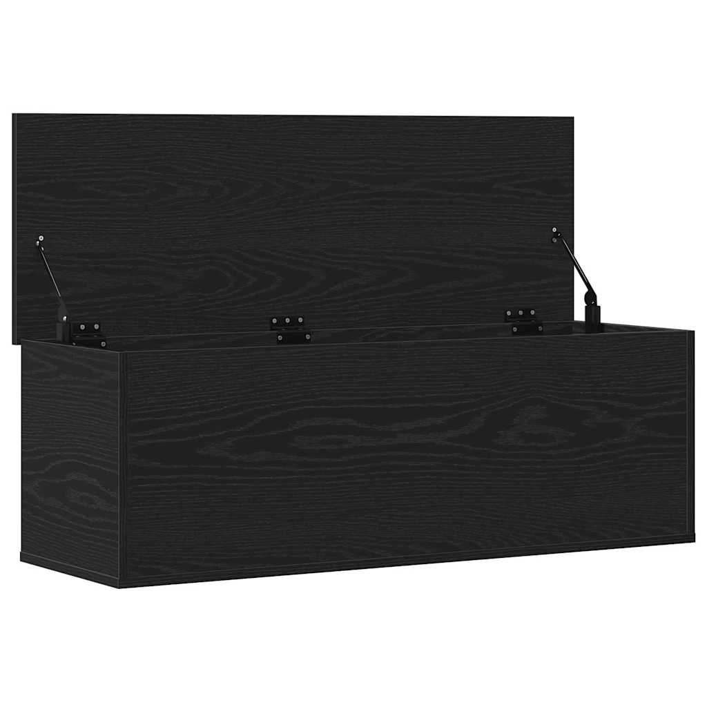 Lagringsboks Svart Eik 102 x 35 x 35 cm Konstruert tre