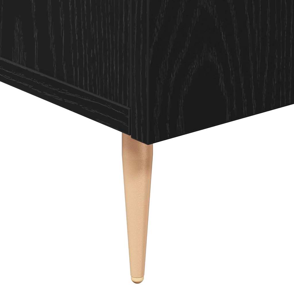 Serviesskap Svart Eik 90 x 34 x 80 cm Konstruert tre