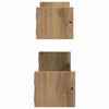 Vegghylle 2 pcs artisan eik 60 x 16 x 14 cm Konstruert tre