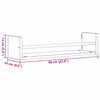 Vegghylle 2 pcs Svart eik 60 x 16 x 14 cm Konstruert tre