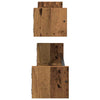 Vegghylle 2 pcs Gammelt tre 80 x 16 x 14 cm Konstruert tre
