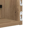 Vegghylle 2 pcs artisan eik 80 x 16 x 14 cm Konstruert tre