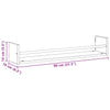 Vegghylle 2 pcs Svart eik 80 x 16 x 14 cm Konstruert tre