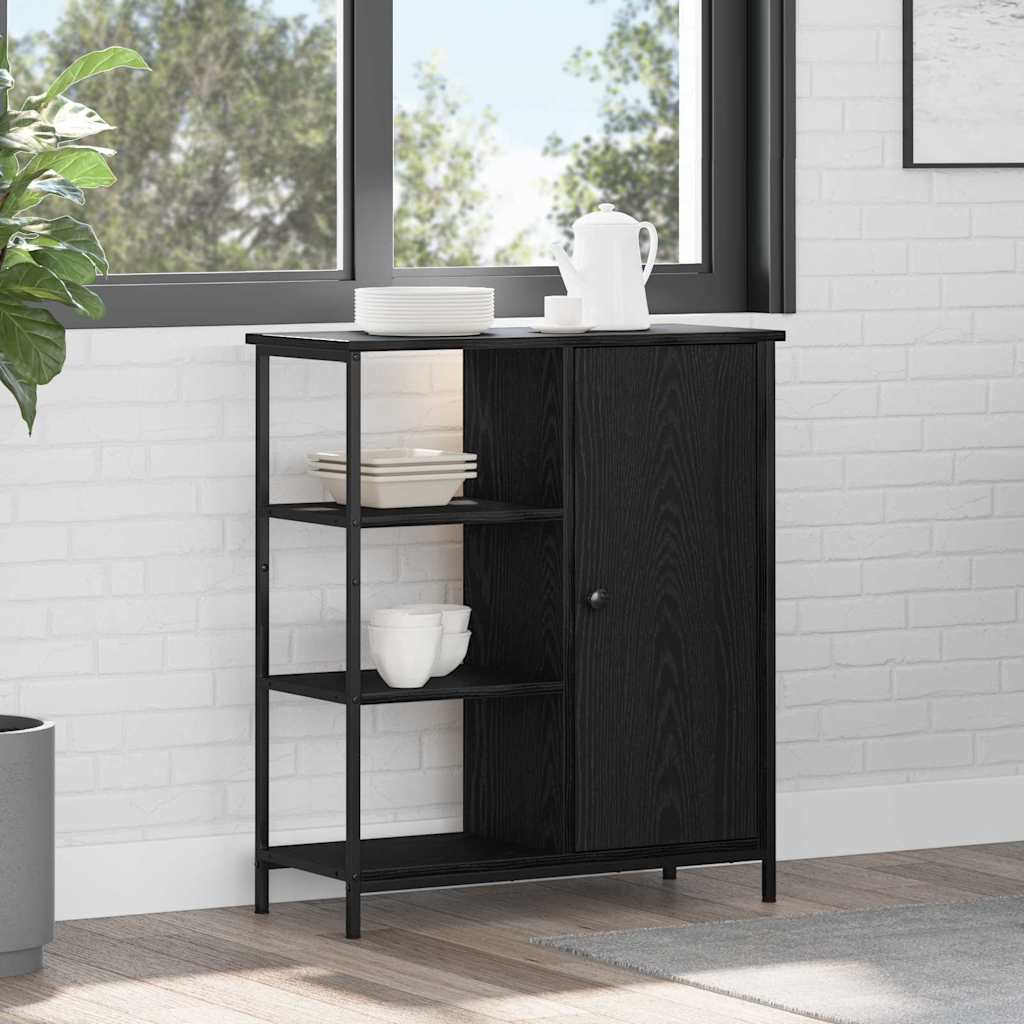 Serviesskap Svart Eik 70 x 30 x 80 cm
