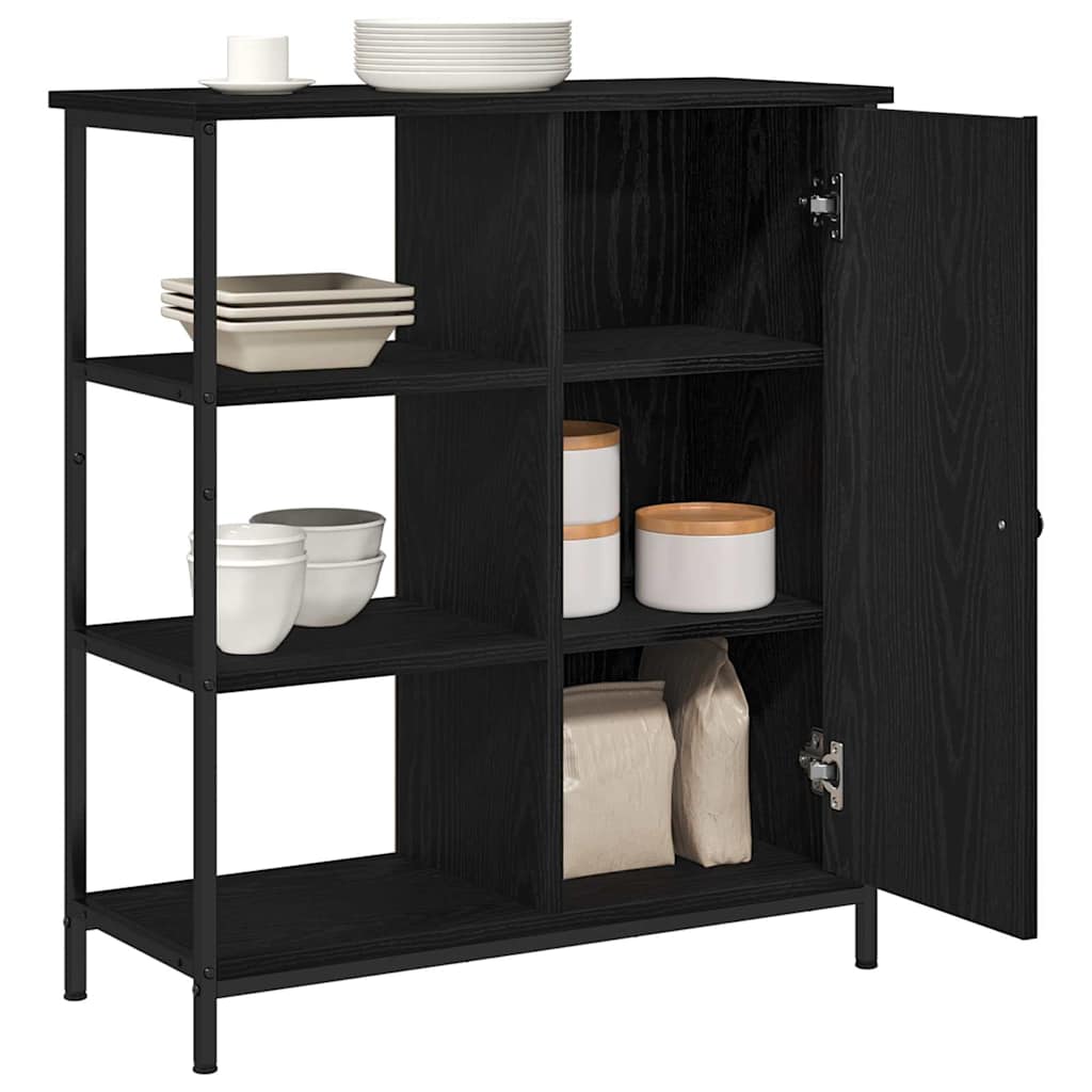 Serviesskap Svart Eik 70 x 30 x 80 cm