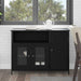 Serviesskap Svart Eik 100 x 35 x 75 cm