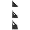Vegghyllesett 3 pcs Svart eik 37 x 12 x 13 cm Konstruert tre