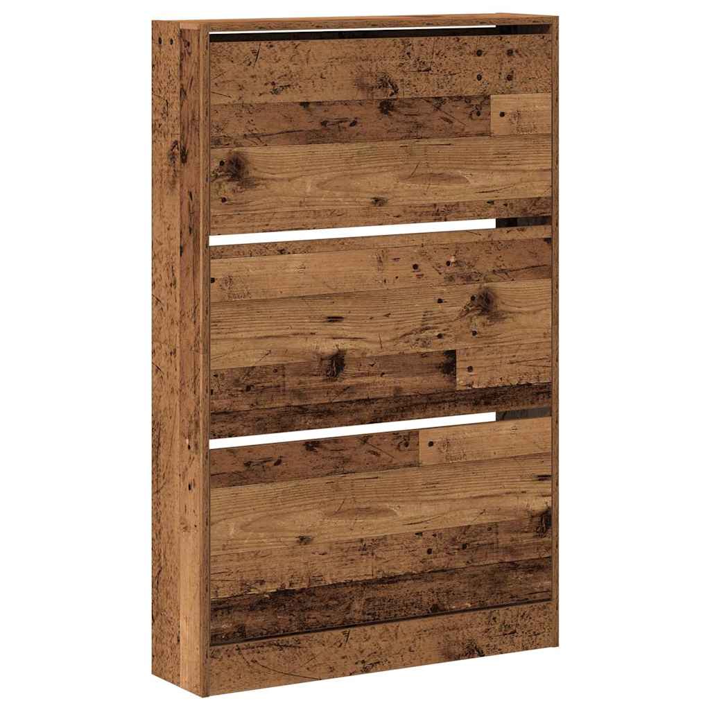Sko Skap med dør Gammelt tre 80 x 21 x 125,5 cm Konstruert tre