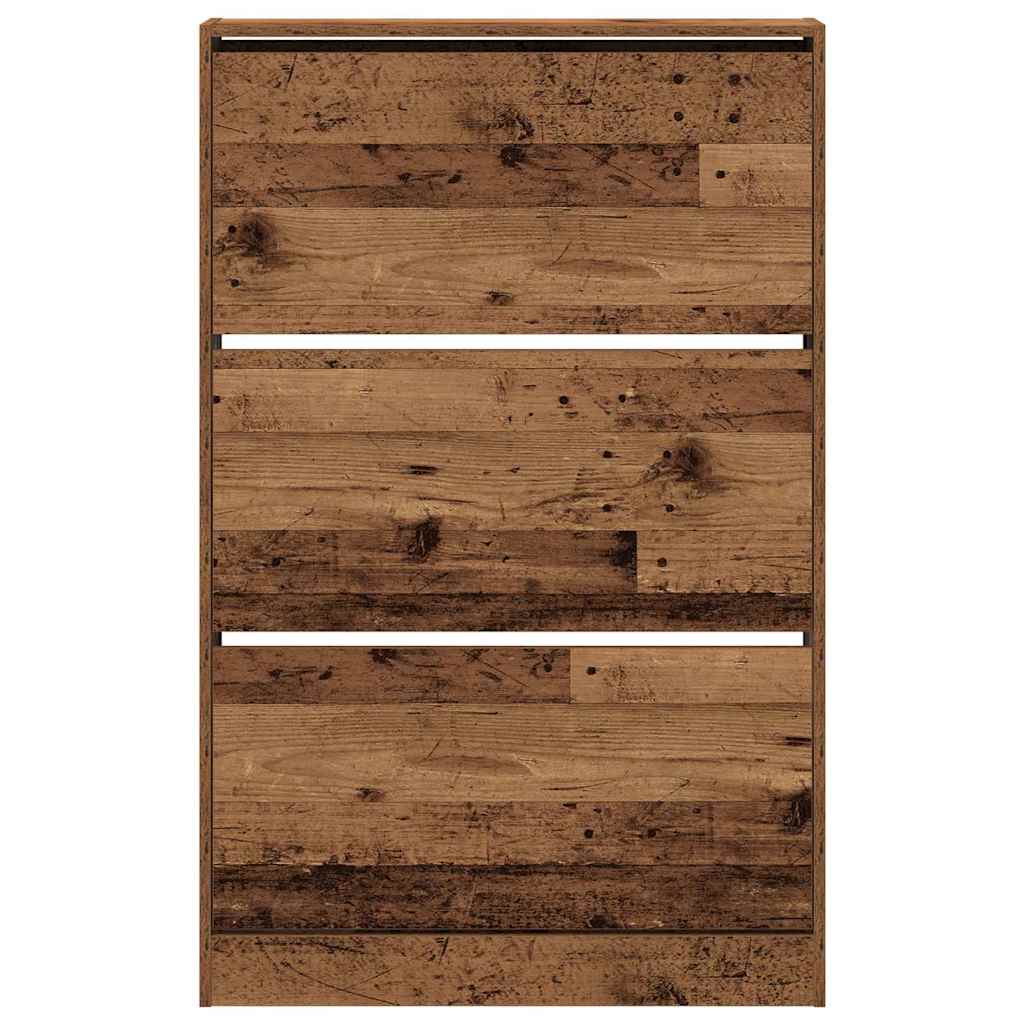 Sko Skap med dør Gammelt tre 80 x 21 x 125,5 cm Konstruert tre