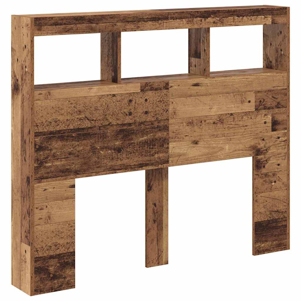 Hodegavl med hylle Gamle tre 120 x 17 x 102 cm Konstruert tre