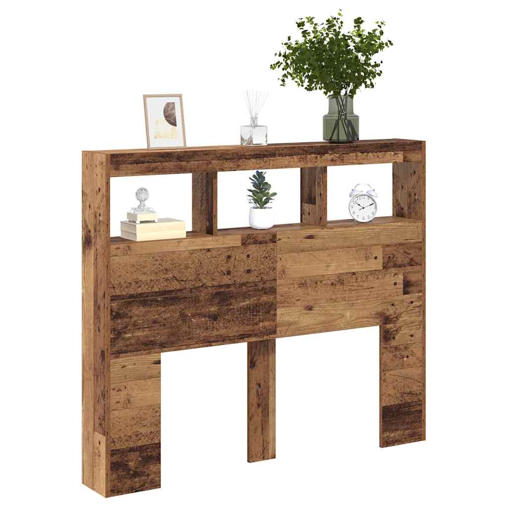 Hodegavl med hylle Gamle tre 120 x 17 x 102 cm Konstruert tre