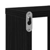 Vegghylle med hylle Svart eik 104,5 x 10 x 43 cm Konstruert tre