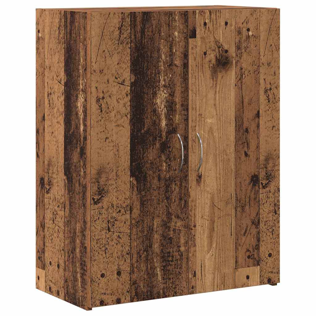 Kontorskap med hylle Svart Eik 70 x 32 x 77.5 cm Konstruert tre