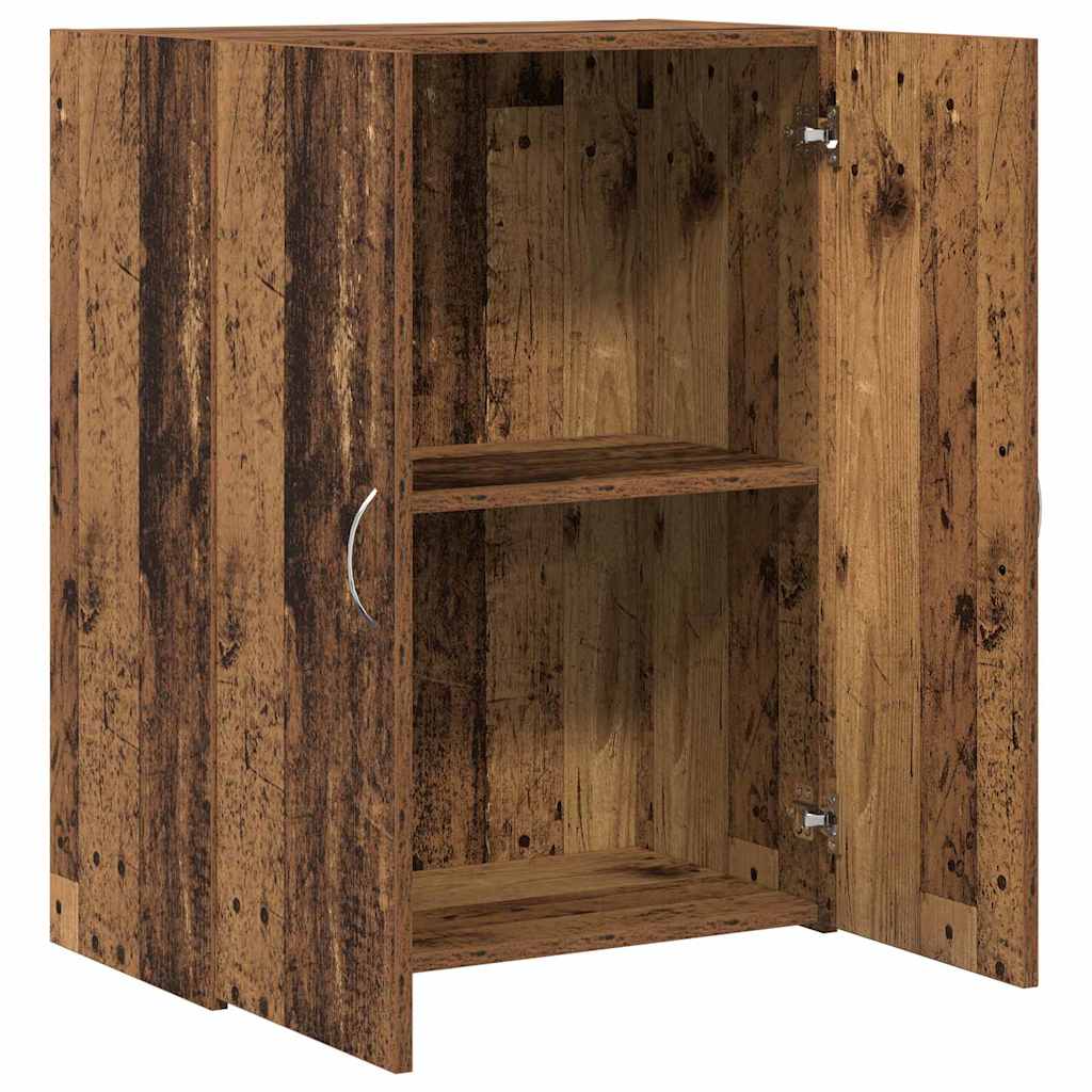 Kontorskap med hylle Svart Eik 70 x 32 x 77.5 cm Konstruert tre
