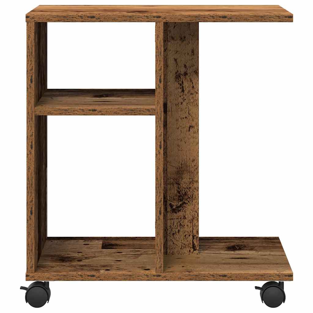 Sidebord med hylle Gammelt tre 50 x 30 x 55 cm Konstruert tre