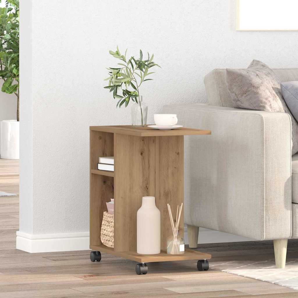 Sidebord med hylle artisan eik 50 x 30 x 55 cm Konstruert tre