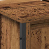 Sink Cabinet med dør Gamle tre 60 x 35 x 60 cm Konstruert tre