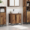 Sink Cabinet med dør Gamle tre 60 x 35 x 60 cm Konstruert tre