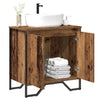 Sink Cabinet med dør Gamle tre 60 x 35 x 60 cm Konstruert tre
