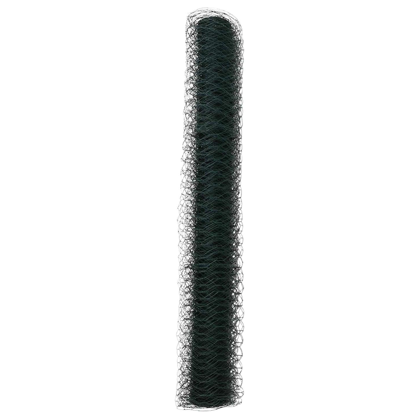 Sekskantet gjerde grønn 1 x 10 m PVC vidaXL