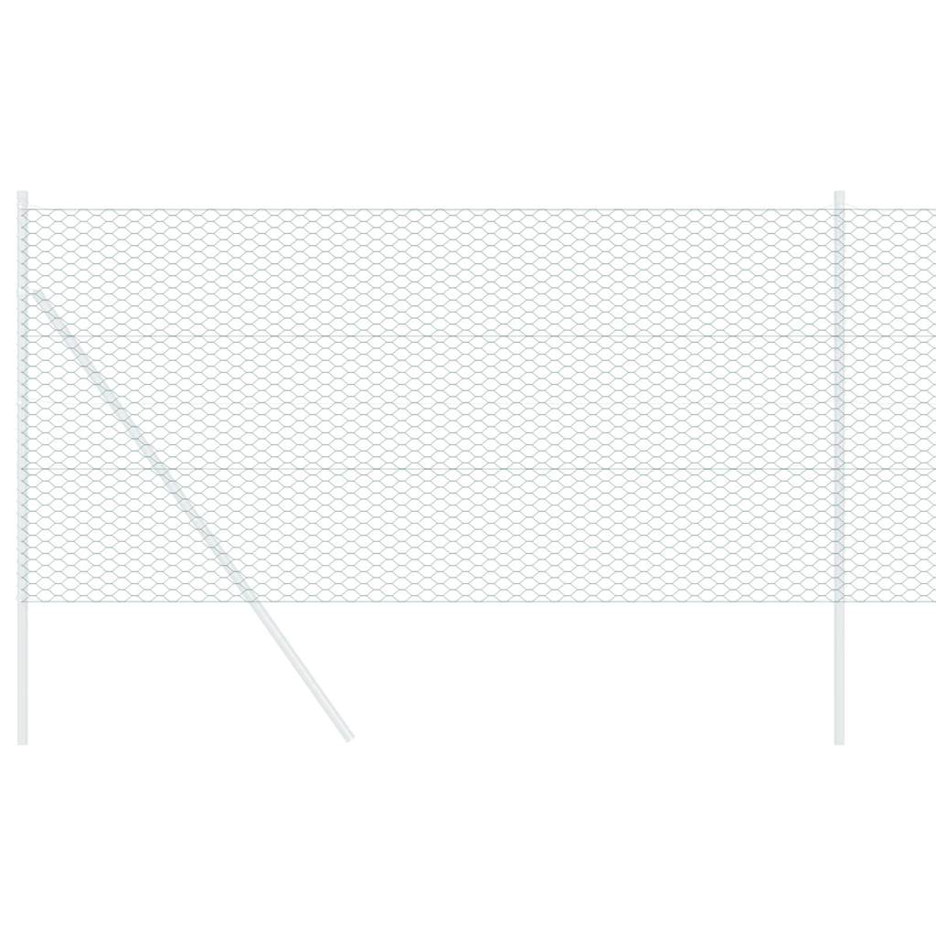 Sekskantet gjerde grønn 1,4 x 25 m PVC