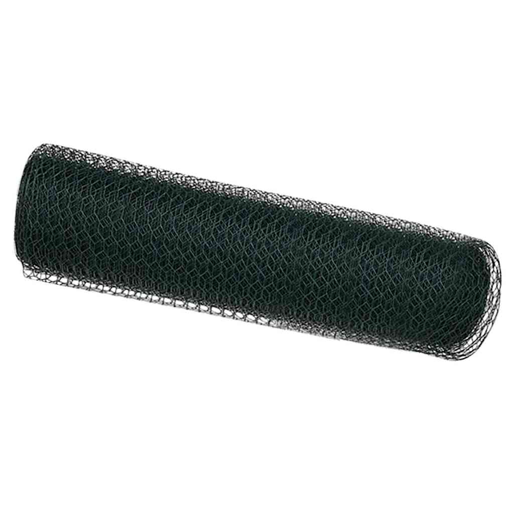 Sekskantet gjerde grønn 0,4 x 100 m PVC