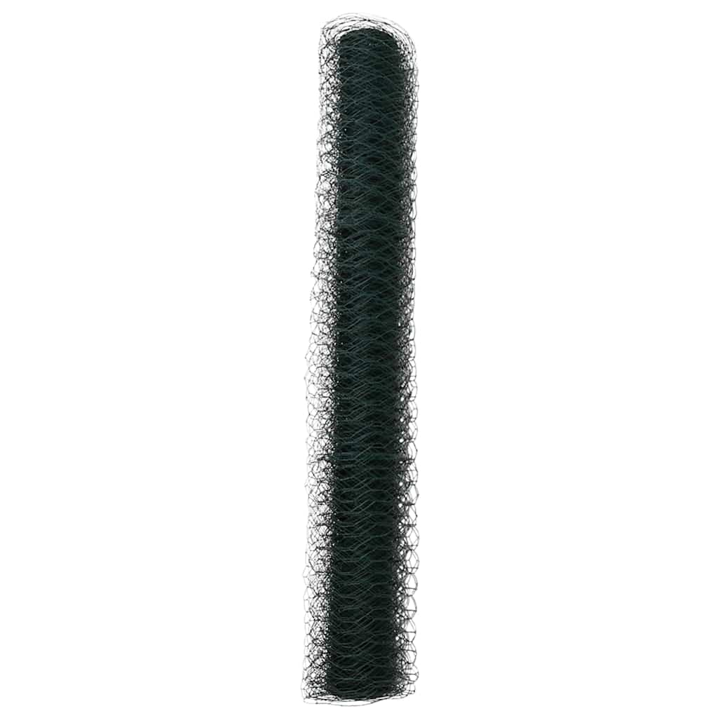 Sekskantet gjerde grønn 1 x 100 m PVC