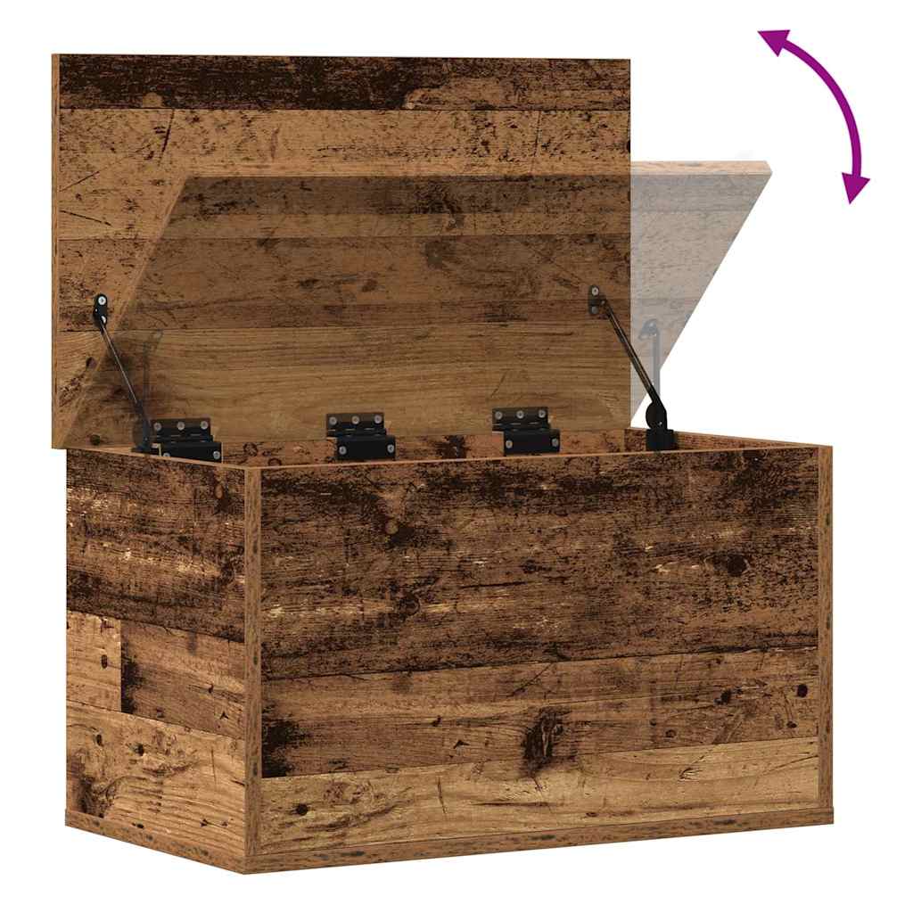 Lagringsboks Gamle tre 60 x 35 x 35 cm Konstruert tre