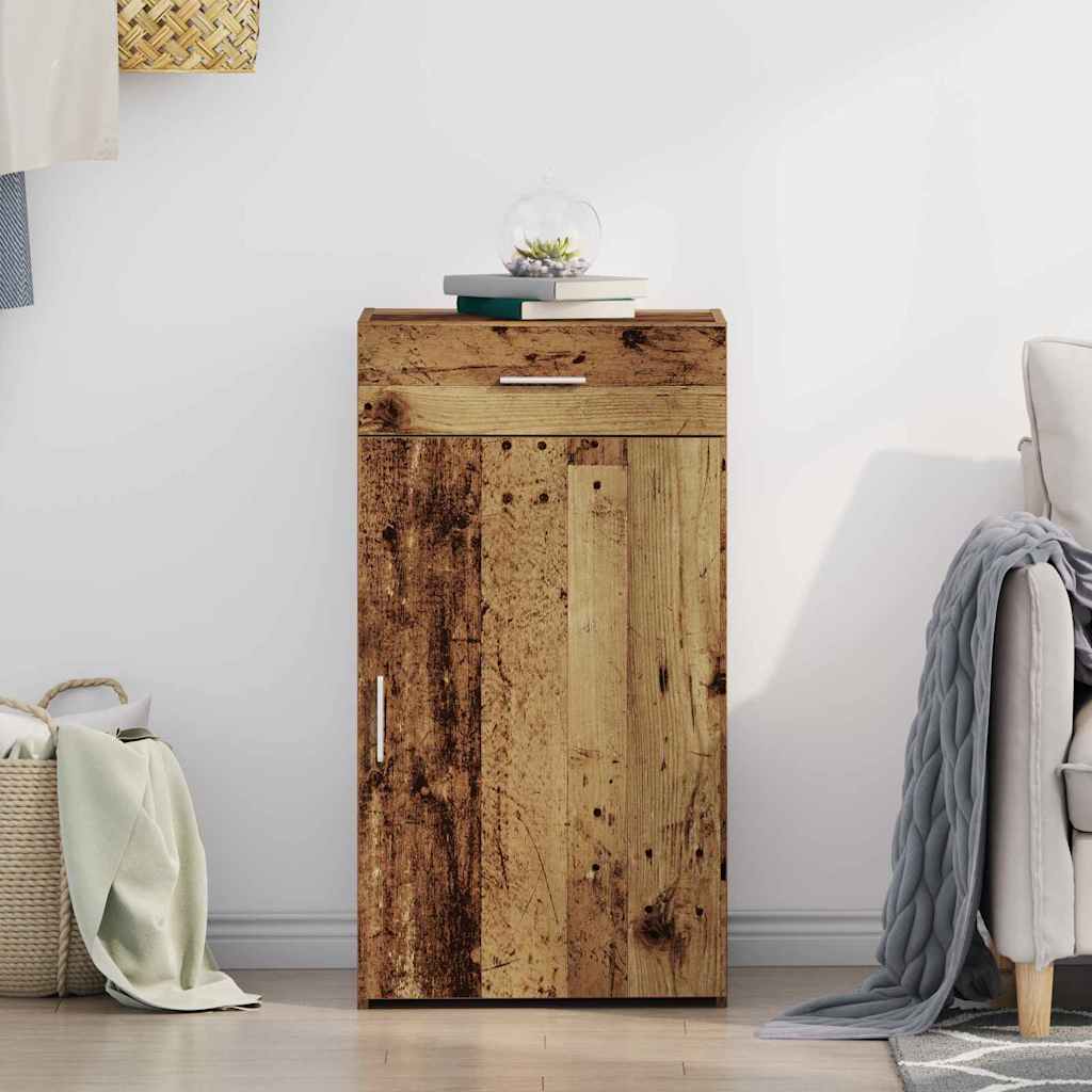 Serviesskap med skuff Gammelt tre 50 x 42,5 x 93 cm