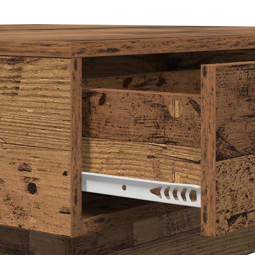 Kaffebord Gammelt tre 90 x 90 x 28 cm Konstruert tre