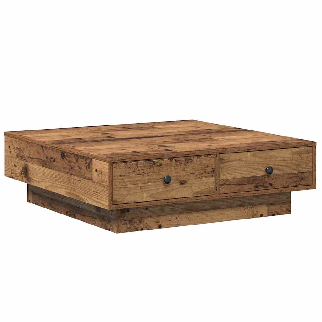 Kaffebord Gammelt tre 90 x 90 x 28 cm Konstruert tre