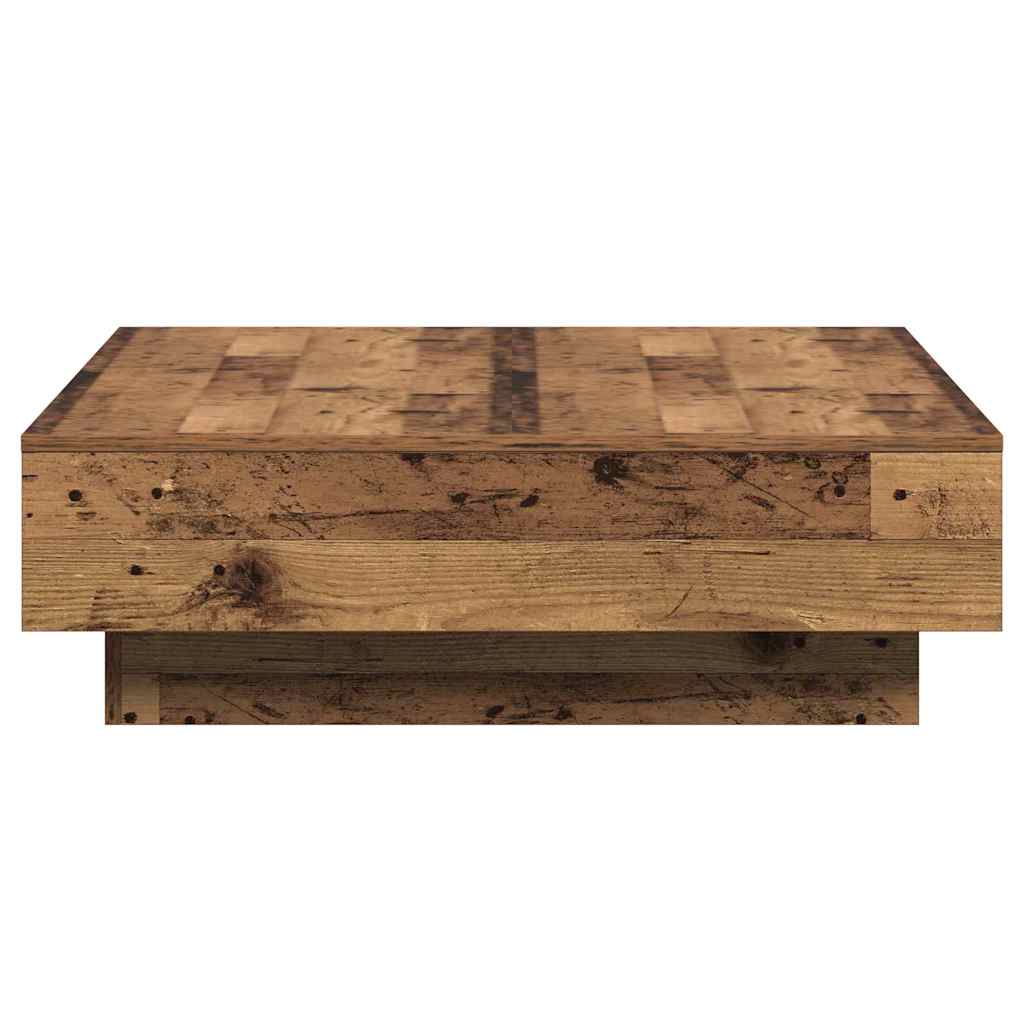 Kaffebord Gammelt tre 90 x 90 x 28 cm Konstruert tre