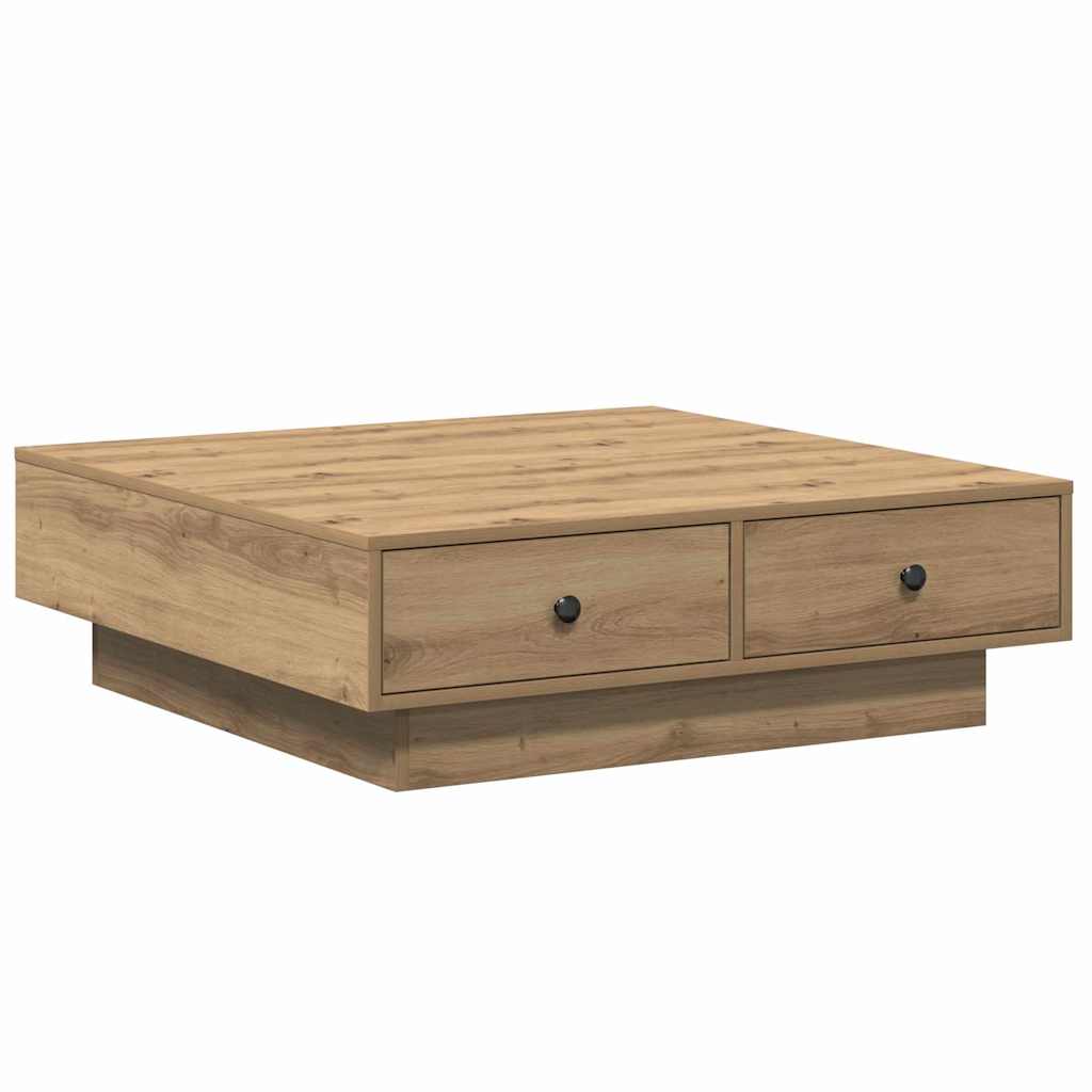 Kaffebord Artisan Eik 90 x 90 x 28 cm Konstruert tre