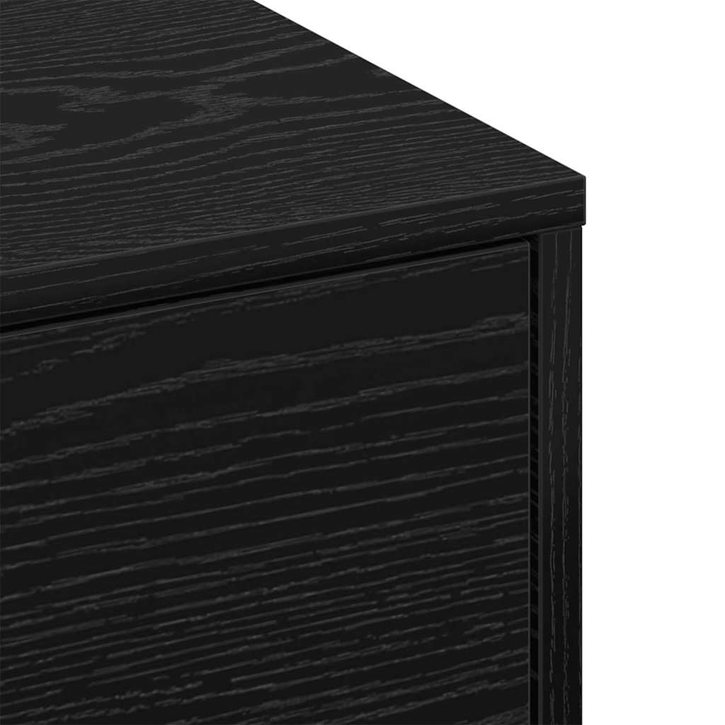 Kaffebord Svart Eik 90 x 90 x 28 cm Konstruert tre
