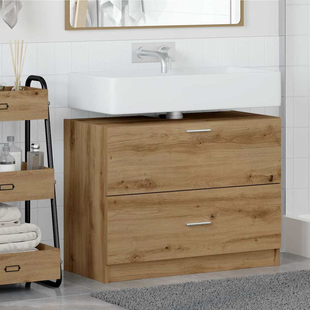 Baderomsskap Artisan Eik 78 x 37 x 59 cm Konstruert tre