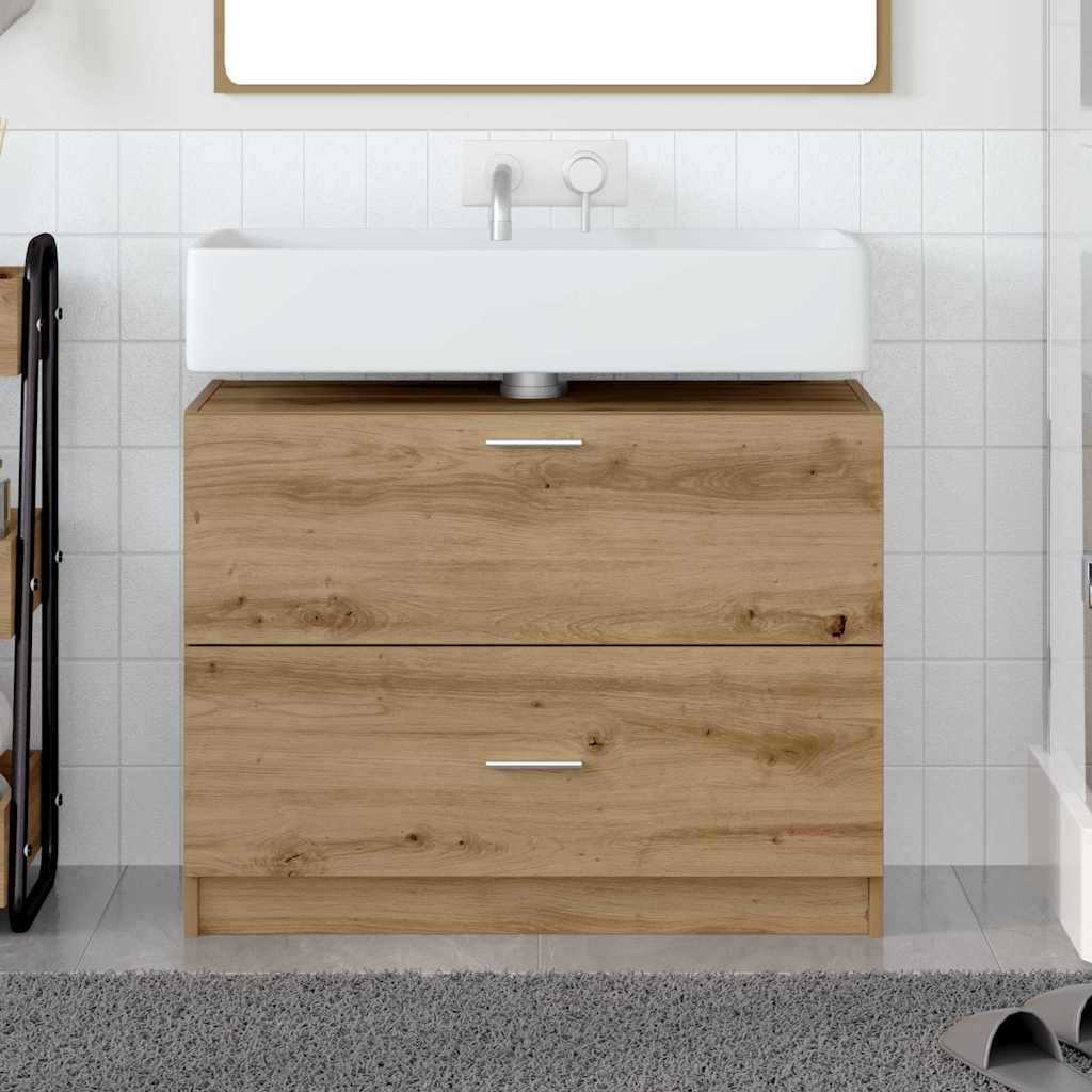 Baderomsskap Artisan Eik 78 x 37 x 59 cm Konstruert tre