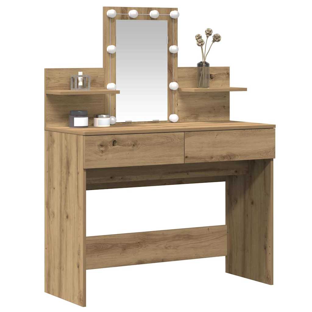 Sminkebord Artisan Eik 100 x 40 x 130 cm Konstruert tre